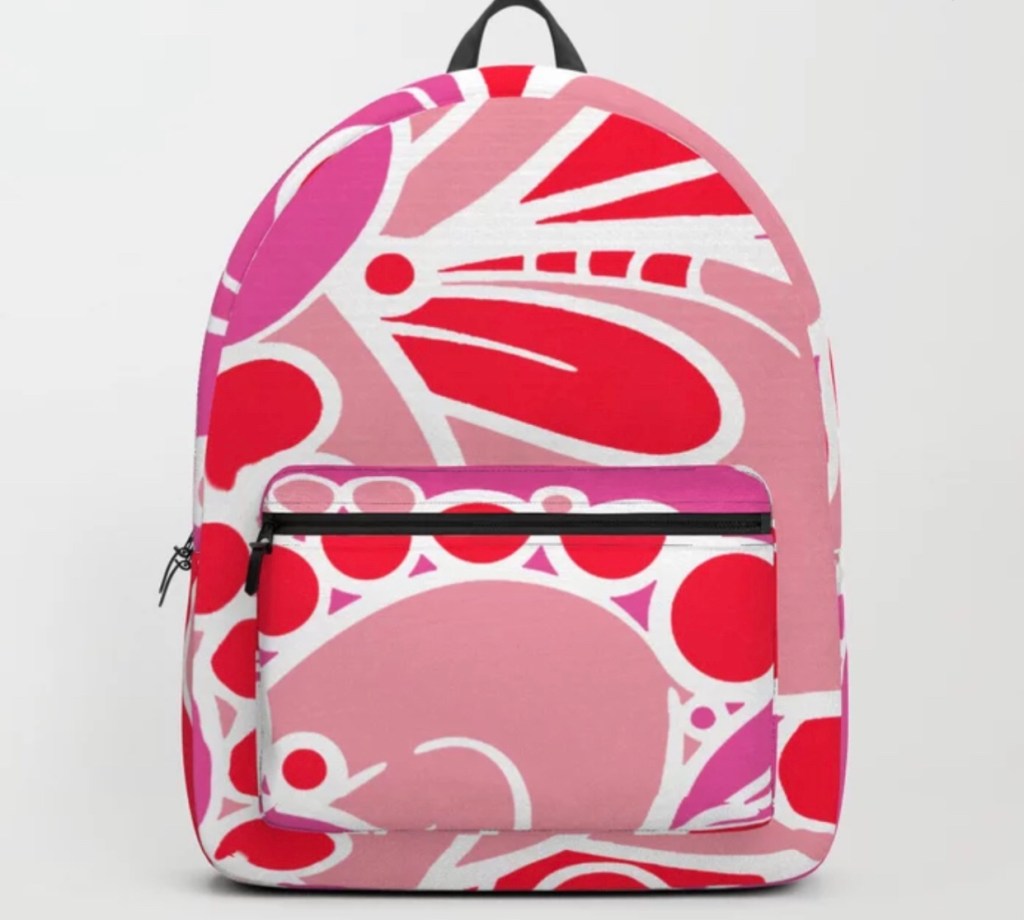 Heart Love Backpack designed by Visual Artist Keara Douglas of Delux Designs (DE), LLC