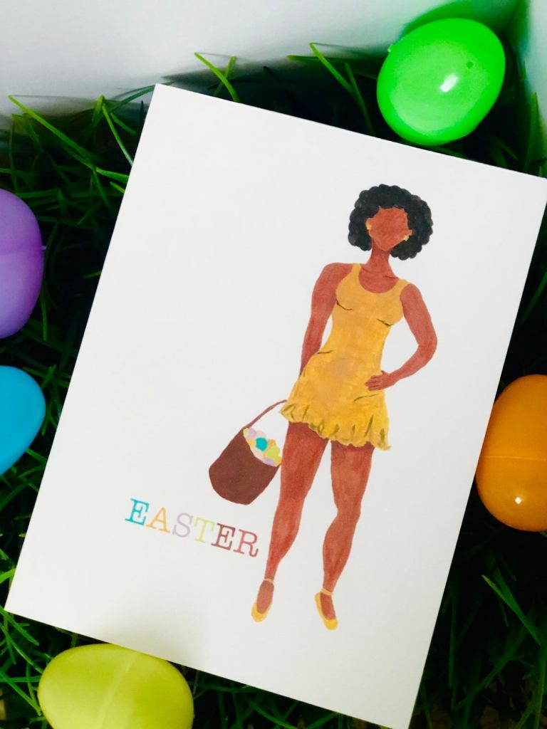 Easter Greeting Card designed by Visual Artist Keara Douglas of Delux Designs (DE), LLC