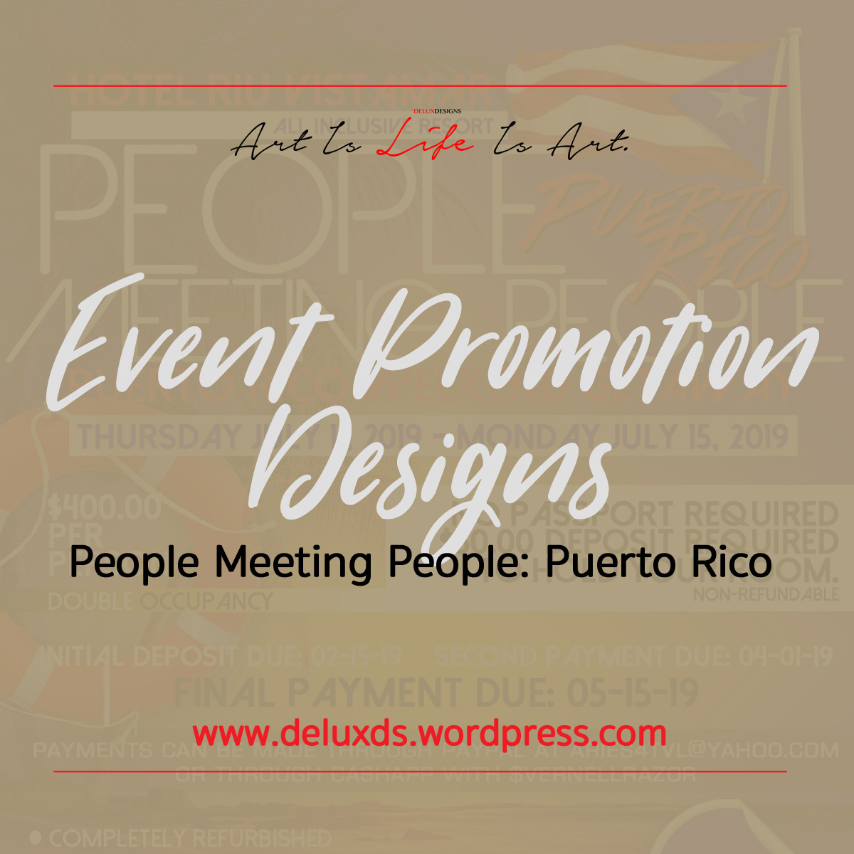 Event Promotion Designs - People Meeting People Puerto Rico