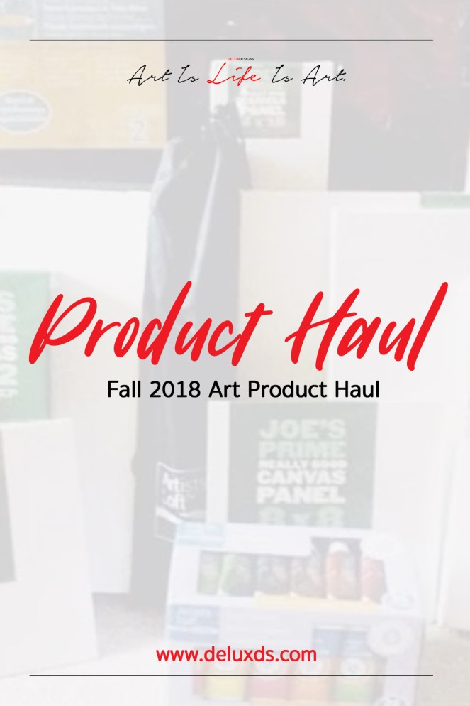 Fall 2018 Art Product Haul pinterest