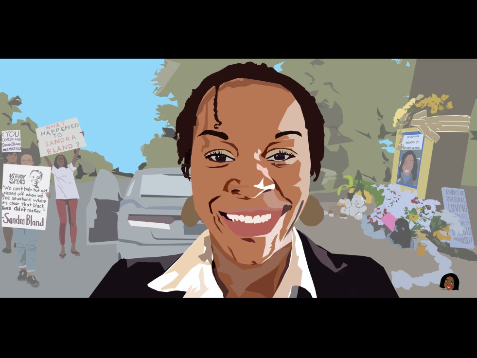 'Say Her Name' Digital Illustration designed by Visual Artist Keara Douglas of Delux Designs (DE), LLC