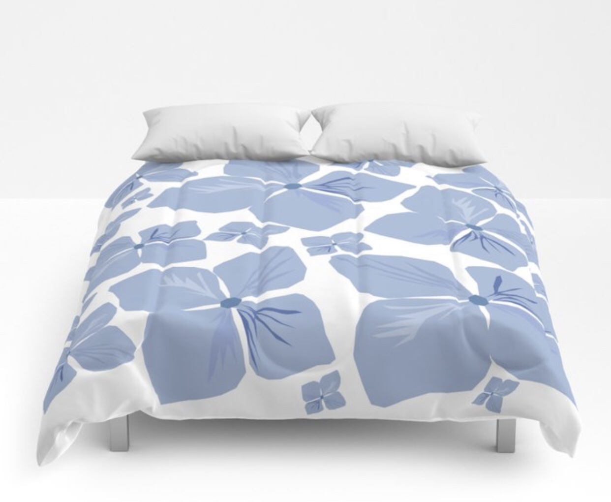Hydrangea Love Comforter designed by Visual Artist Keara Douglas of Delux Designs (DE), LLC 