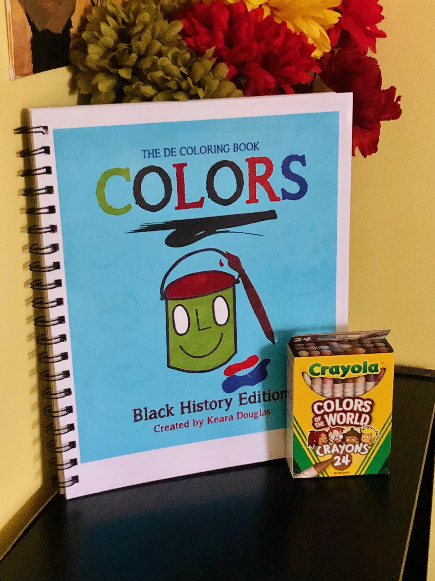 COLORS: The DE Coloring Book - Black History Edition 2 by Visual Artist Keara Douglas of Delux Designs (DE), LLC.
