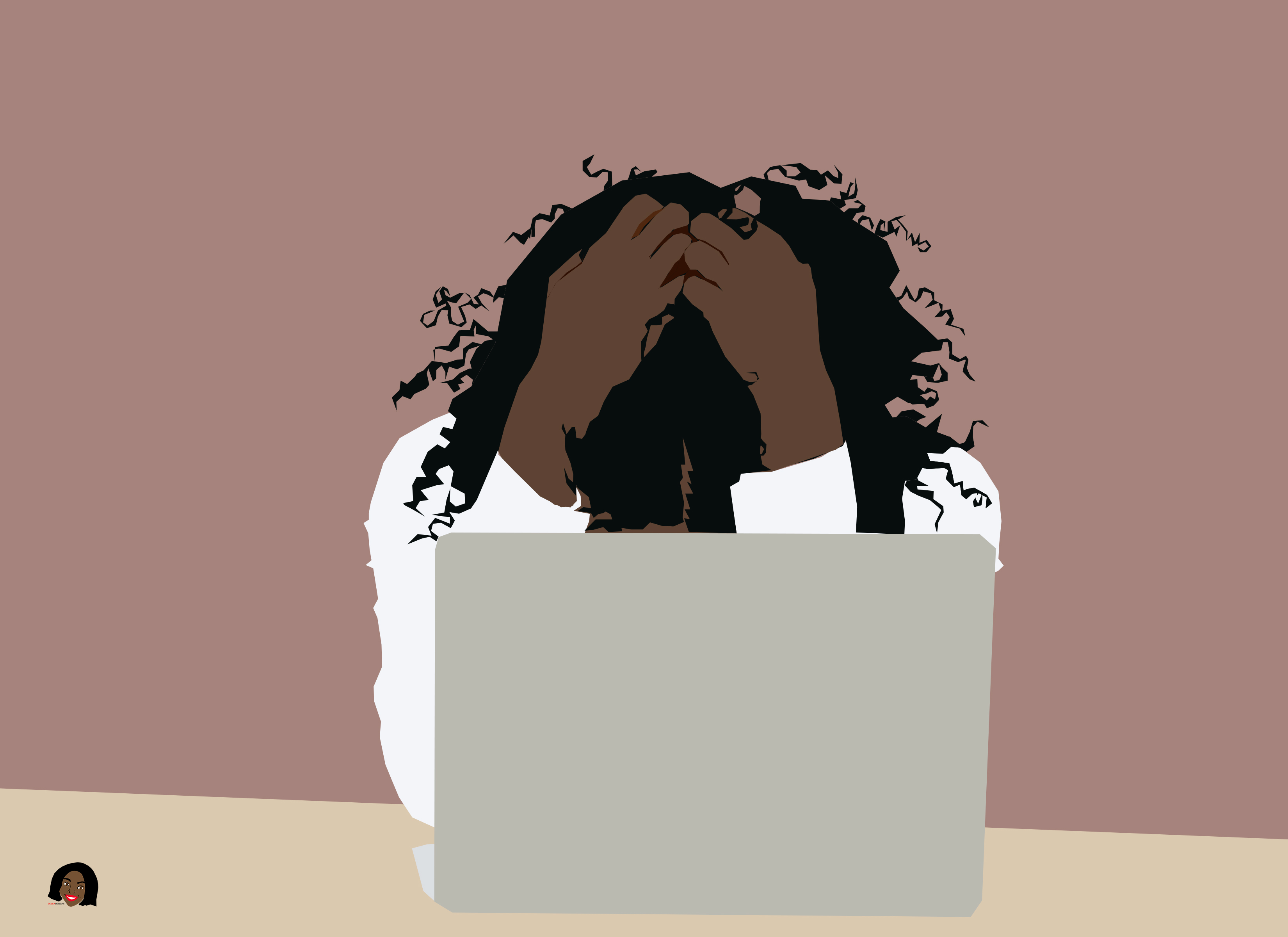 Imposter Syndrome Digital Illustration designed by Keara Douglas