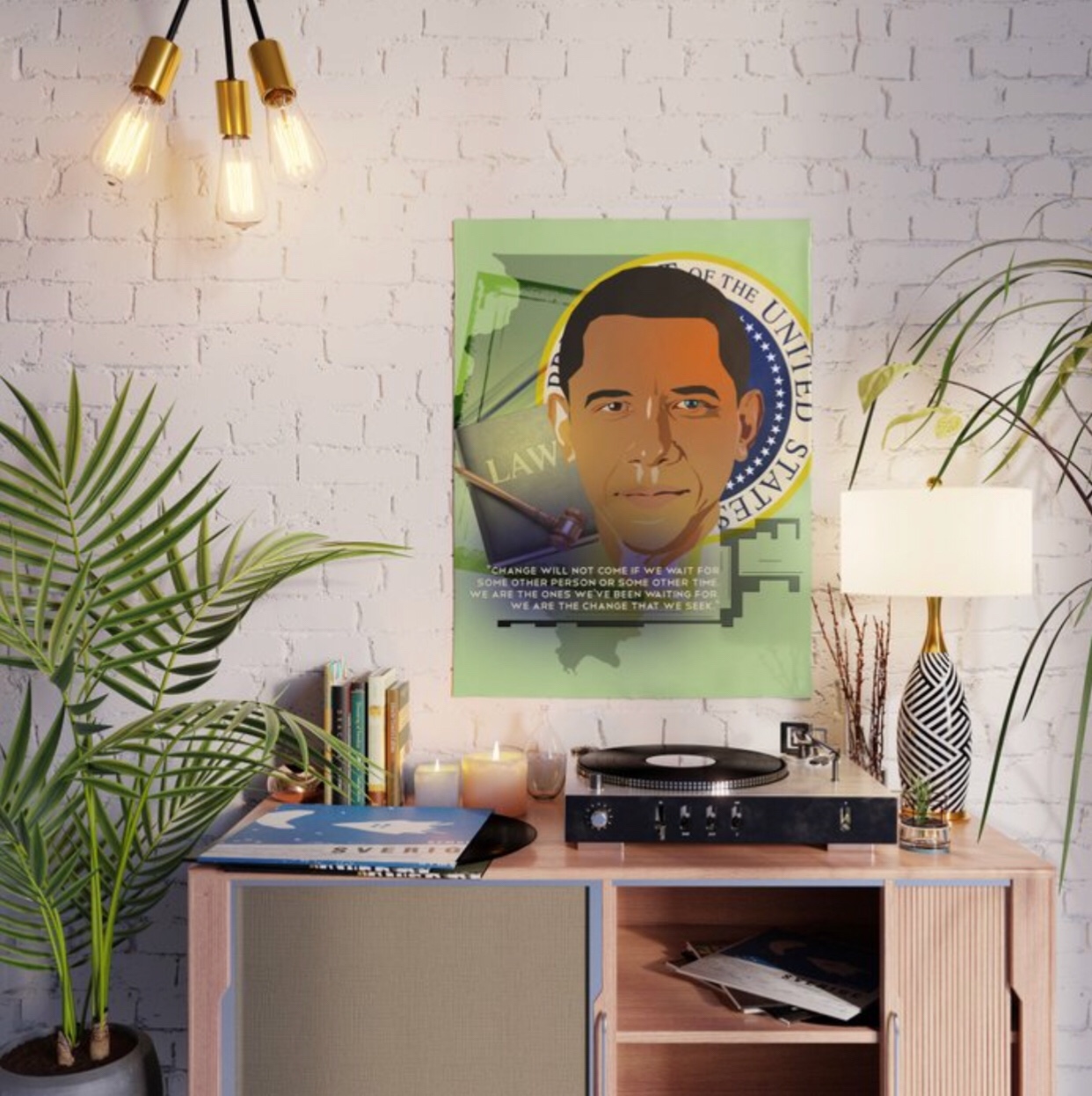 President Obama Poster designed by Visual Artist Keara Douglas of Delux Designs (DE), LLC