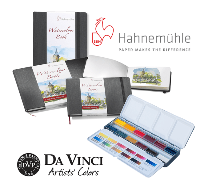 Hahnemühle-Da-Vinci-Watercolour-Travel-Set