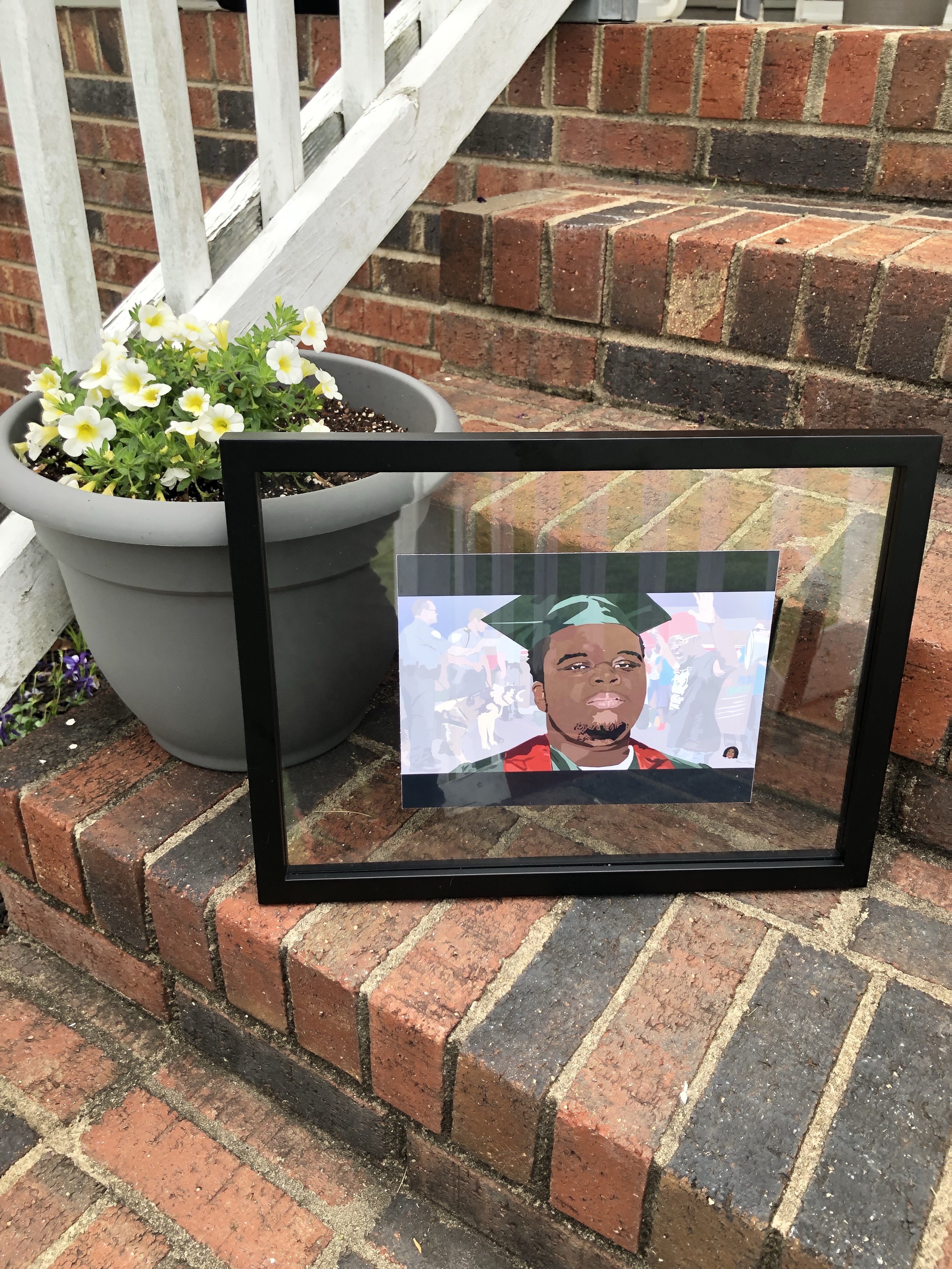 Hands Up Don't Shoot Framed Illustration designed by Keara Douglas of Delux Designs (DE), LLC