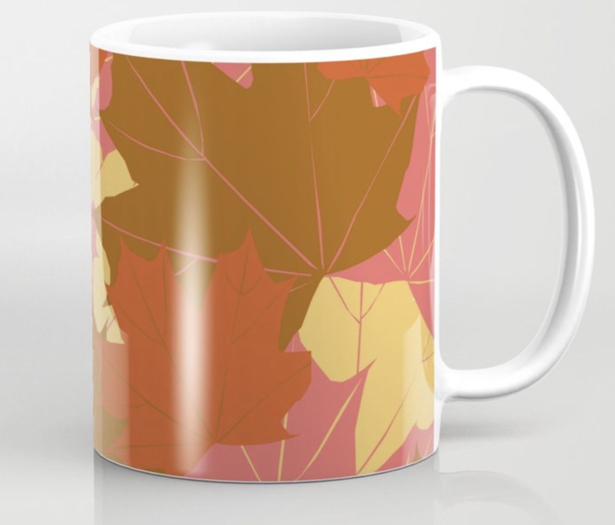 Leaf Love Coffee Mug designed by Visual Artist Keara Douglas of Delux Designs (DE), LLC